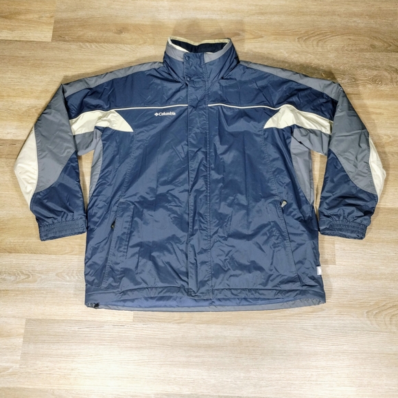 Columbia Other - Columbia Men's Blue and Gray Outdoor Winter Jacket Coat XLT Hiking Ski